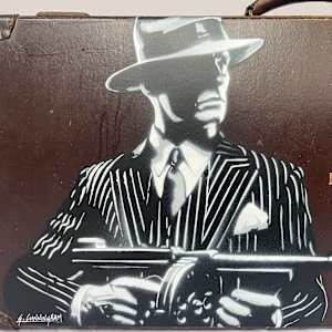 Gangster For Life (suitcase) by Geoff Cunningham 