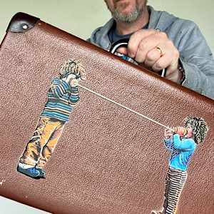 Phone A Friend (suitcase) by Geoff Cunningham 