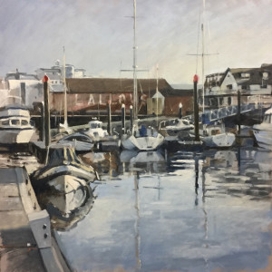 Lallows boatyard from the yacht haven by Andrew Hird, Image 1.
