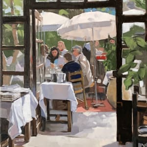 Lunch at la Colombe d'Or by Andrew Hird