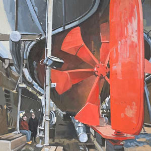 SS Great Britian in drydock by Andrew Hird ARSMA