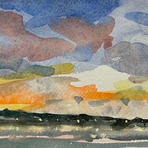 Solent sunset by Andrew Hird ARSMA