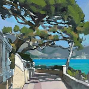 Afternoon sun, Cap Ferrat by Andrew Hird ARSMA, Image 1.
