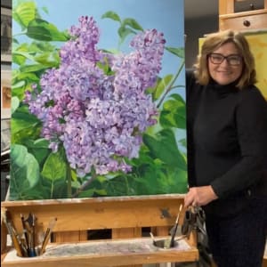 Lavender Lilacs by Helen Shideler 