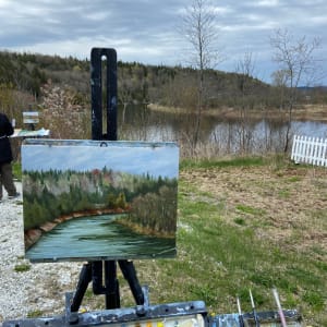 Plein Air on a neutral kind of day by Helen Shideler 