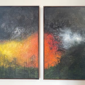 Wildfire I and II (Diptych) by Susan  Wallis