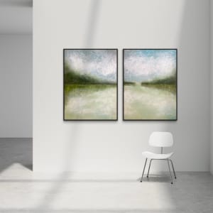 Quiet Breathing (Diptych) by Susan  Wallis