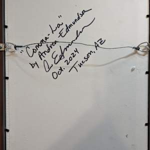 Comma-La by Andrea L Edmundson  Image: Comma-La back signed