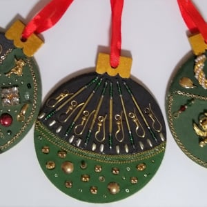 Holiday Ornaments (Set of 3) by Andrea L Edmundson