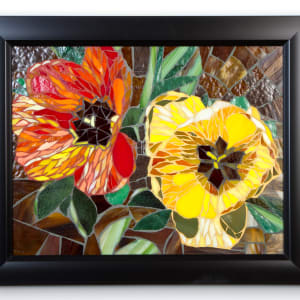 Mexican Poppies by Andrea L Edmundson  Image: Mexican Poppies-framed, professional photo by Mick Landau