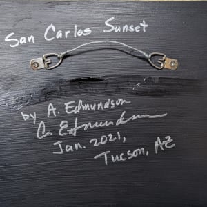 San Carlos Sunset by Andrea L Edmundson  Image: San Carlos Sunset back signed