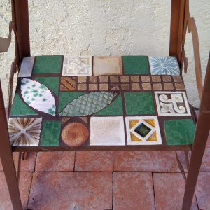 Vintage Zen (garden table) by Andrea L Edmundson 