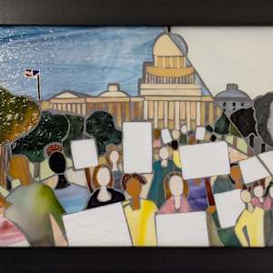 Voice by Andrea L Edmundson  Image: VOICE-second grout layer in gray