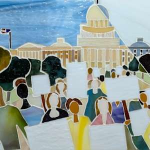 Voice by Andrea L Edmundson  Image: VOICE-grouted in white first