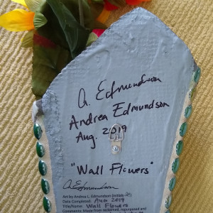 Wall Flowers by Andrea L Edmundson  Image: Wall Flowers-back signed