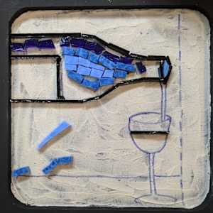 Wine Time by Andrea L Edmundson  Image: Wine Time - getting started 1