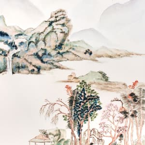 Kalnų peizažas senųjų meistrų stiliumi / Mountain landscape in the style of old masters by Ina Loreta Savickiene