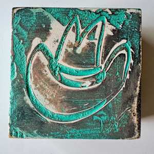 Turquoise Cowboy Mini-Painting by Brandon Reese