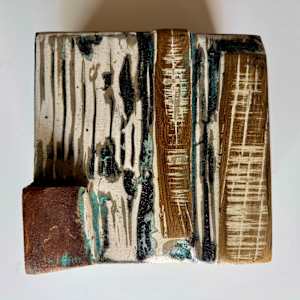 Wood Stripes Mini-Painting by Brandon Reese