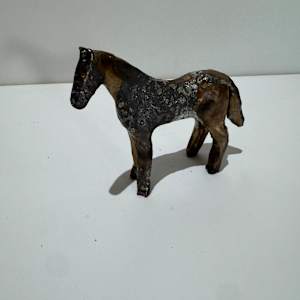 Gold Mini-Horse by Brandon Reese