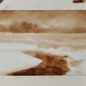 "Winter Afternoon " by Elaine Guitar   Image: Underpainting in Sepia 