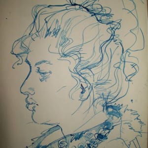 Rada with blue ink by Galina Todorova 