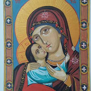 Holy Mother Glikofilussa - 19 century Bulgaria by Galina Todorova 