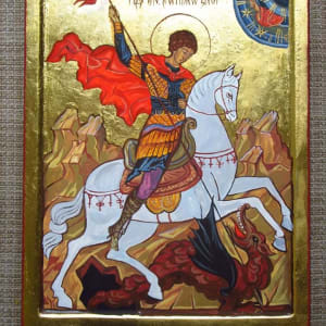St George' s miracle with the dragon by Gallina Todorova 