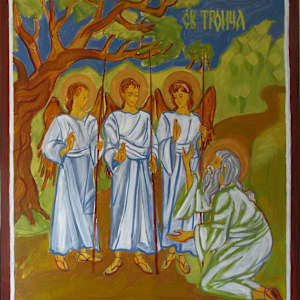Holy Trinity / Angels at Mamre by Galina Todorova 