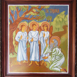 Holy Trinity / Angels at Mamre by Galina Todorova 