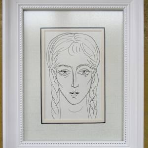 2024 Girl with braids, framed in 2025 by Galina Todorova, Image 1.