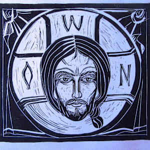 Jesus Christ , Mandylion by Galina Todorova, Image 1.