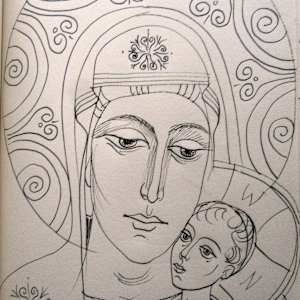 Holy Mother with Jesus child by Galina Todorova, Image 1.