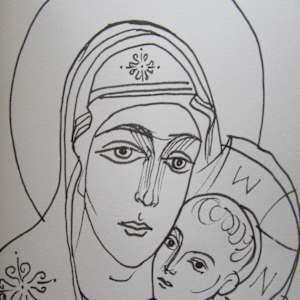 Holy Mother with Jesus child by Galina Todorova, Image 1.