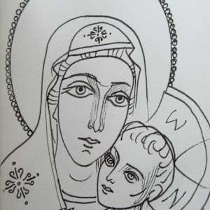 Holy Mother with Jesus child by Galina Todorova, Image 1.