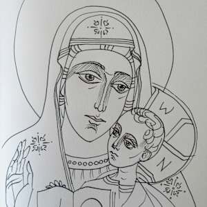 Holy Mother with Jesus child by Galina Todorova, Image 1.