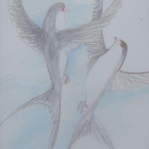 Swallows by Gallina Todorova