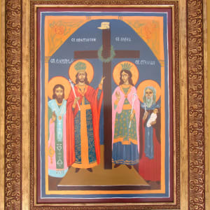 St Constantin and Elena with St Stilian and St Elevteriy by Gallina Todorova 