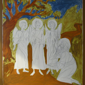 Holy Trinity / Angels at Mamre by Galina Todorova 