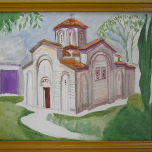 11th century St George Temple in Kyustendill by Gallina Todorova