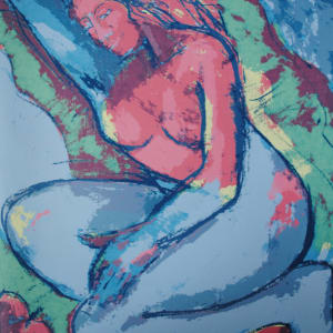 Pink and Blue Nude* by Barbara Aroney