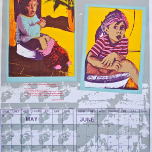 Calendar of Women's Screenprinting 1988 by Barbara Aroney  Image: Barbara Aroney - Family Facts 2 Toilet Training
