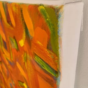 Code Orange by Barbara Aroney  Image: Code Orange Acrylic on canvas 5.5x76x3cm edges