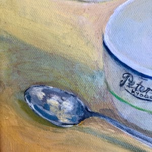 Peters & Co Kyogle by Barbara Aroney  Image: Peters & Co Kyogle Acrylic on canvas 20x30cm detail