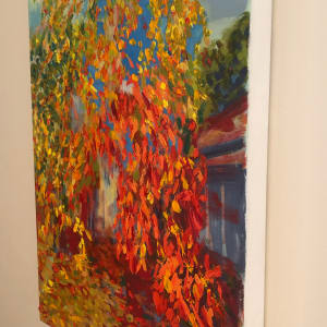 Fall by Barbara Aroney  Image: Fall. Oil on canvas 45.2x60.4x3cm  Edge 1