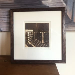 Light and Shade 1/3 by Barbara Aroney  Image: Light and Shade, etching, 10x10cm framed