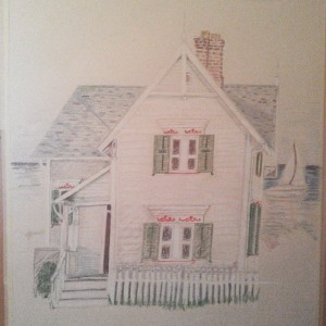  “Keepers House” 24Hx18W Prismacolor on Strathmore Gray Scale   by Candace Hardy
