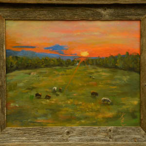Sunset at Hill-Stead by Kate Emery 
