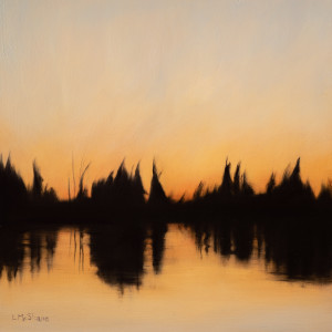 North Pond Winter Sunset by Lisa McShane