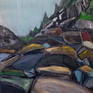 "Cliffs of Monhegan" by Justine Lasdin